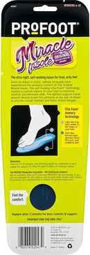 PROFOOT Original Miracle Insoles for Women (Sizes 6-10) – Self-Molding Ultra Light Memory Foam Shoe Inserts for Comfort & Support — 5