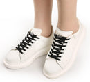 ZHENTOR Elastic Shoe Laces, Elastic No Tie Shoelaces for Sneakers, One Size Fits All Adults and Kids Shoes | Black 02W | 3 Pairs — 3