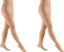 Truform Compression 20-30 mmHg Sheer Pantyhose | Beige | Small (Pack of 2) — 1