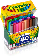 Crayola Ultra Clean Washable Markers (40ct), Colored Markers for Kids, Coloring Book Marker Set, Stocking Stuffers for Kids, Christmas & Holiday Gifts, Ages 3+, Pacl of 6 | 1 Count (Pack of 6) — 5