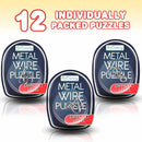 ArtCreativity 12 Metal Wire IQ Brain Teaser Puzzles for Kids Party Favors — 2