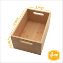 YBM Home Bamboo Storage Boxes with Handle, Organization Storage for Kitchen, Living Room, Bathroom, Office, Large — 2