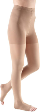 Mediven Comfort Women’s Open Toe 20–30 mmHg Compression Pantyhose | V Petite | Natural — 1