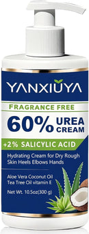 60% Urea Cream 10.5 oz, Fragrance-Free Body Lotion with 2% Salicylic Acid, Foot Cream and for Feet, Cracked Heels, Dry Skin & Callus Remover, Maximum Strength Moisturizing Cream — 1