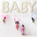 Cream 40 Inch I Foil Name Balloon, Self Inflating Large Letter Balloons for Girls Birthday Party, Baby Shower Decoration | Letter I — 3