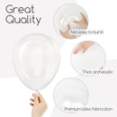 Awenztech 122pcs Clear Transparent Latex Balloons in 18 12 10 5 inches — 5