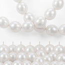 Pearl White Linking Balloons, 60PCS 10 Inch Pearl Color Quick Link Balloons for Making Balloon Wall Heart Arch, Tails Balloon for Wedding Birthday Baby Shower Engagement Graduation Party Decorations — 1