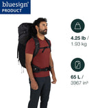 Osprey Kestrel LT 65L Men's Backpacking Backpack, Green OS | Moss Green — 2