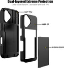 Nvollnoe for iPhone 16 Case with Card Holder Black — 3