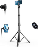 Extendable Phone Tripod for iPhone, Selfie Stick with Remote & Phone Holder photo 1