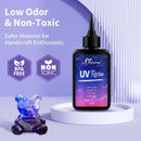 Honcaring 200g UV Resin Kit with Light,Hard Type Clear UV Resin and UV Ligh — 6