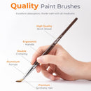 Nicpro 12PCS Artist Paint Brush Set, Paint Brushes for Acrylic Painting | Brown Wood — 2