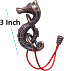 Cast Metal Brain Teaser Puzzle Metal Puzzle Brainteaser Exploration and Thinking Toy Intellectual Teaching (Seahorse & Rope) — 2