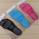 Beach Foot Pads Barefoot Adhesive Invisible Shoes Stick on Foot Pad Stickers Stick on Soles Anti-Slip Waterproof Silicone Unisex Footing Pad For Surfing Yoga Swimming 6 Pack Black Blue 9.5-12 Size 6