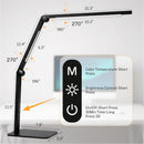 LED Desk Lamp for Home Office with Base, Dimmable Eye Care Architect Desk Light, Adjustable Swing Arm Dual-Light… — 5