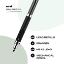 UNI uniball Kuru Toga Elite Mechanical Pencil Starter Kit,0.5mm,HB