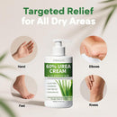 60% Urea Cream with 2% Salicylic Acid, Urea Cream 60 Percent for Feet & Hands, Maximum Strength Moisturizer Foot Lotion for Dry Cracked Heels Feet Knees Elbows Hands, Callus Remover, 10.1 fl oz — 6