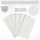 6Pcs 54 x 108 Inch White Rectangle Tablecloth,Disposable Plastic Table Cloth,Waterproof White Table Cover for Graduation Birthdays Weddings Anniversary Party Decorations | 6 Pack — 4