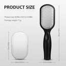 FERYES Foot File Callus Remover with Dead Skin Catcher – The Genius Foot Scrubber for Mess-Free Pedicures, Heel Scraper for Cracked Heel Treatment, Wet & Dry Use Feet Rasp - Black — 7