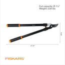 Fiskars 28” Garden Bypass Loppers, Tree Trimmer with 1.5" Cut Capacity | 28" Standard Bypass — 6