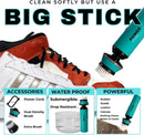 Terragon Kinetic Cleanse Shoe Cleaning Kit with Electric Shoe Cleaner Brush - Hyper Cleanse Remove Tough Stains from Leather, Nubuck, Fabric Shoes - Bonus Shoe Cube for Soles, Color-safe, Solvent-free — 8