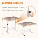 Puzzle Table with Drawers, Adjustable Height & Tilting, Wooden cover — 3