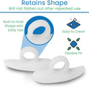 VIVEsole Hammer Toe Crest Cushion & Buttress Pad - Reduces Pressure from 5