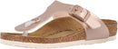 Birkenstock Girls' Gizeh - K – Black Birko-flor — 8