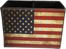 DreamsEden Pen Holder, Vintage American Flag Pencil Cup Desktop Pen Organizer for Desk Office Home Patriotic Decor — 4