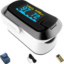 mibest OLED Finger Pulse Oximeter, O2 Meter, Dual Color White/Black — 1