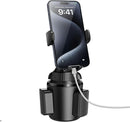APPS2Car Universal Car Cup Phone Holder | Quick Extension Long Arm | 360° Swivel | Adjustable for iPhone, Samsung, Google, and All Smartphones | Stable & No Shake Design | Black photo 1