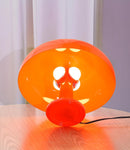 Orange Mushroom Lamp, Mid Century Modern Table Lamp for Bedroom, Minimalist Mushroom Decor Bedside Small Lamps,… — 3