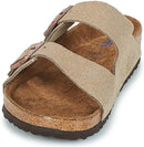 Birkenstock Women's Sandales Arizona Sfb Cuir Suede Earth Red – Taupe — 3