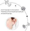 N NOROCME 665Pcs Earring Posts with Jewelry Glue Tweezers,Stainless Steel — 4