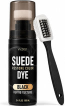 Nubuck & Suede Dye Black with Sponge Head & 3-in-1 Brush, Deep Black — 1