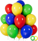 ASIYUHY Red Blue Green Yellow Balloons 100pcs 12 Inch Primary Color Balloon — 1