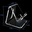 Crpich Acrylic Cell Phone Stand, Portable Clear Phone Stand for Desk, Compatible with Phone16 15 14 13 Pro Max Mini 12 11 Plus SE, Switch, Android Smartphone, Pad, Tablet, Desk Accessories photo 4