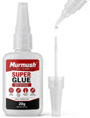 (2-in-1) Super Glue Gel with Brush Applicator & Nozzle, No Mess Superglue Brush, Instant Dry, 1500 CPS Ca Glue, All… — 1