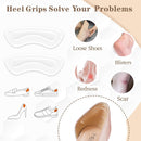 EACOZY Heel Grips, Clear Shoe Heel Inserts, Heel Cushion Pads for Women Men Loose Shoes, 5 Pairs — 2