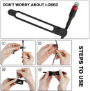 24Pcs Silicone Cable Ties, Cord Organizer Cable Management-Multi photo 3