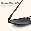 ZENOTTIC Polarized Aviator Sunglasses for Men: UV400 Protection Trendy Anti-Glare Shades - Driving Fishing Golf Fashion | Black Frame Black Lenses — 4