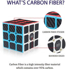 Speed Cube 3x3-Smooth Carbon Fiber Sticker Magic Cube 3x3x3 Puzzles Toys — 3