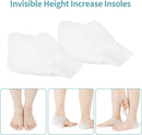 Concealed Footbed Enhancers Invisible Height Increase Soft Silicone Heel Insoles Wearable Heel Cushion Inserts ，Breathable Suitable for Men Women (1.6in/4cm) — 3