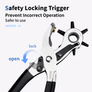 XOOL Belt Hole Puncher for Leather, Precision Multi-Size Leather Hole Punch for Watch Bands, Straps, Collars, Saddles, Shoes, Fabric, DIY Home, Craft Projects | Lite — 4