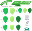 Green Balloon Garland Arch Kit, Kelfara Latex Balloons 109pcs Different Sizes 18/10/12/5 Inch, Party Balloons for Wedding Graduation Anniversary Green Jungle Forest Themed Birthday Party Decorations — 2