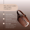 Dark Brown Leather Conditioner, 7oz - Cleans, Conditions, Polishes & Protects Shoes, Boots, Jackets, Furniture & More — 4