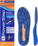 PowerStep Pinnacle Low, PowerStep Insoles, Flat Feet, Plantar Fasciitis Relief, Overpronation, Arch Support, Heel Pain, All Day Comfort, Pain Relief, Made in USA (Men's 11-11.5) - Blue/Orange — 1
