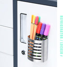 Magnetic Modern Pen and Pencil Holder, 3.25" x 1.75" x 3.50" — 2