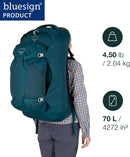 Osprey Fairview 70L Women's Travel Backpack, Winter Night Blue — 2