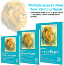 Hapikalor Canvas Paper 8x10 Inch, 20 Sheets (115lb/187g) Acrylic Paper — 5